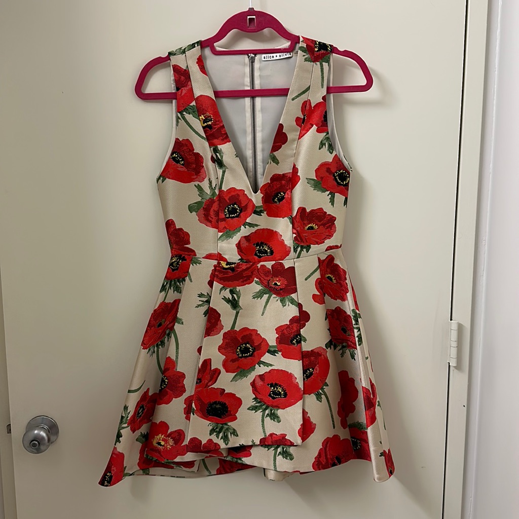 Alice And Olivia Tanner Floral Dress